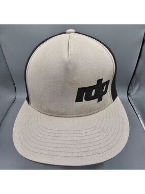 rdp Logo Beige & Black Snapback Yupoong Five-Panel Hat *Distressed/Stained